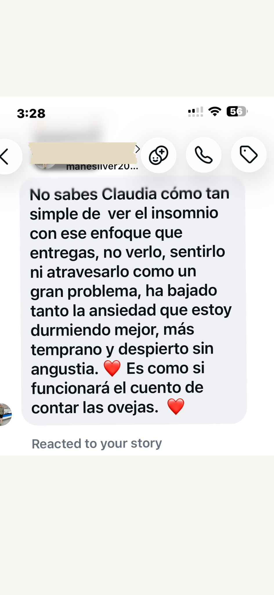Testimonio insomnio