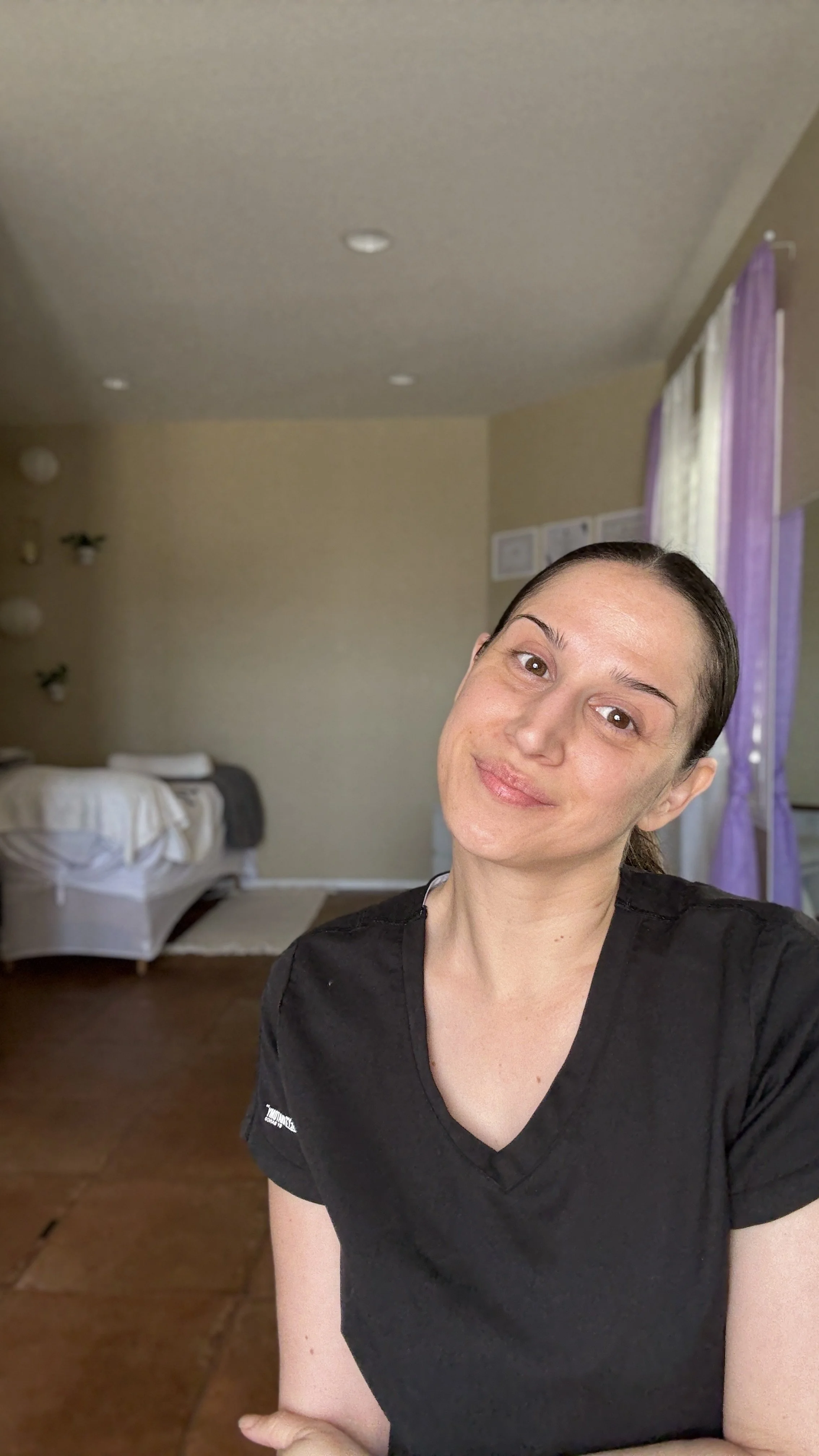 Jes, founder of Jes Got Me Right, in her Santa Clarita treatment studio