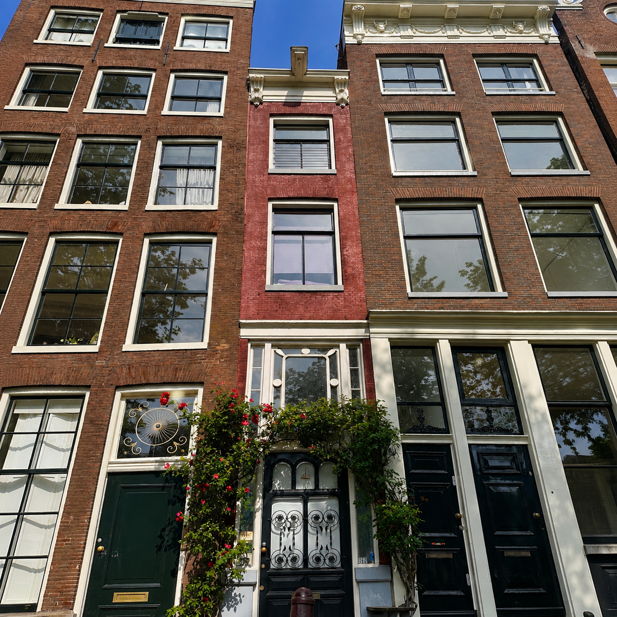 One of the narrowest historic houses in Amsterdam