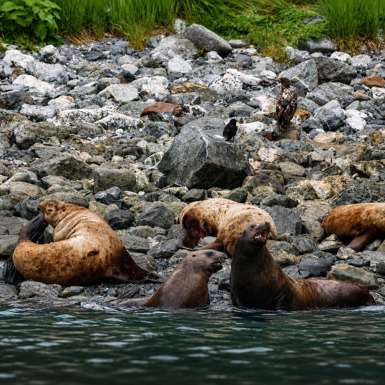 Scenic exploration near the Inian Islands, Southeast Alaska