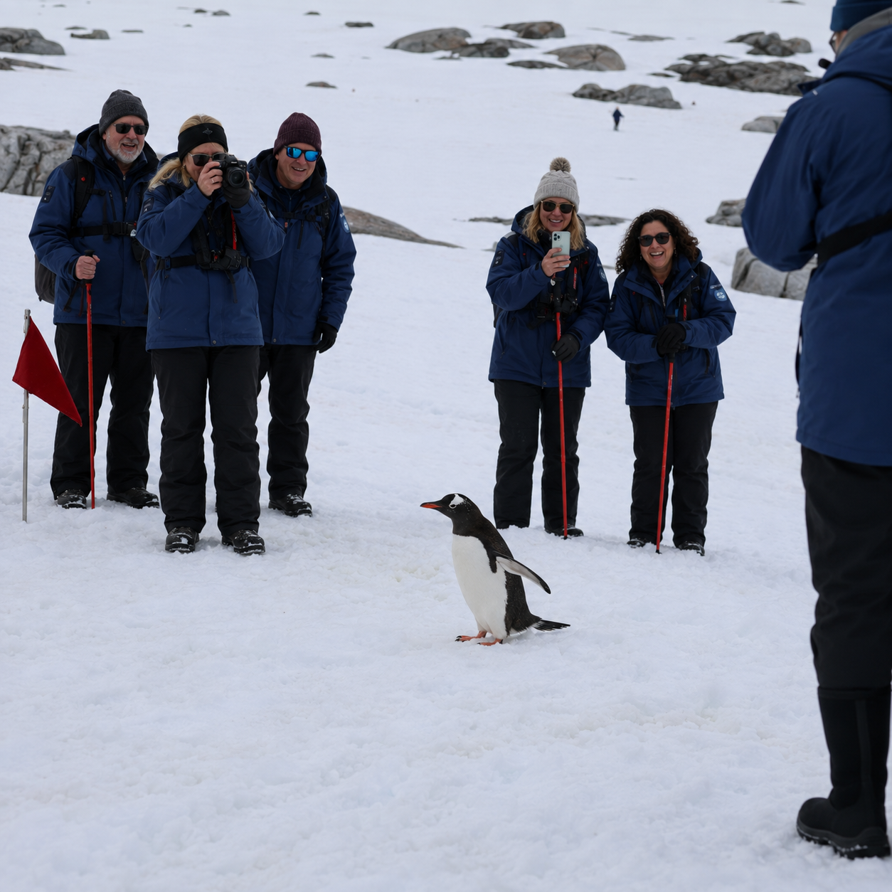 venture-to-see-antarctica-gentoo-penguin-wildlife-landing