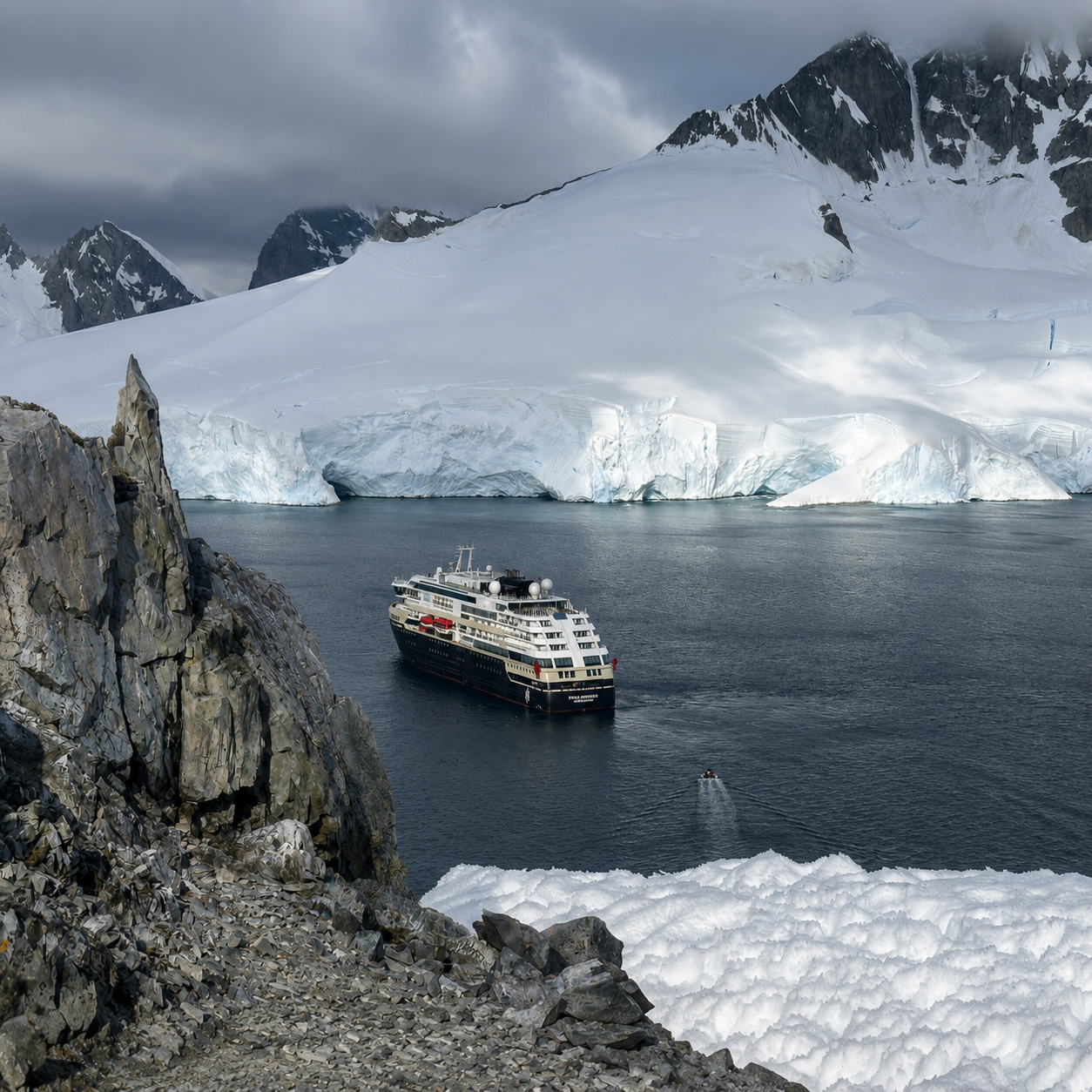 venture-to-see-antarctica-orne-harbor-ms-roald-amundsen
