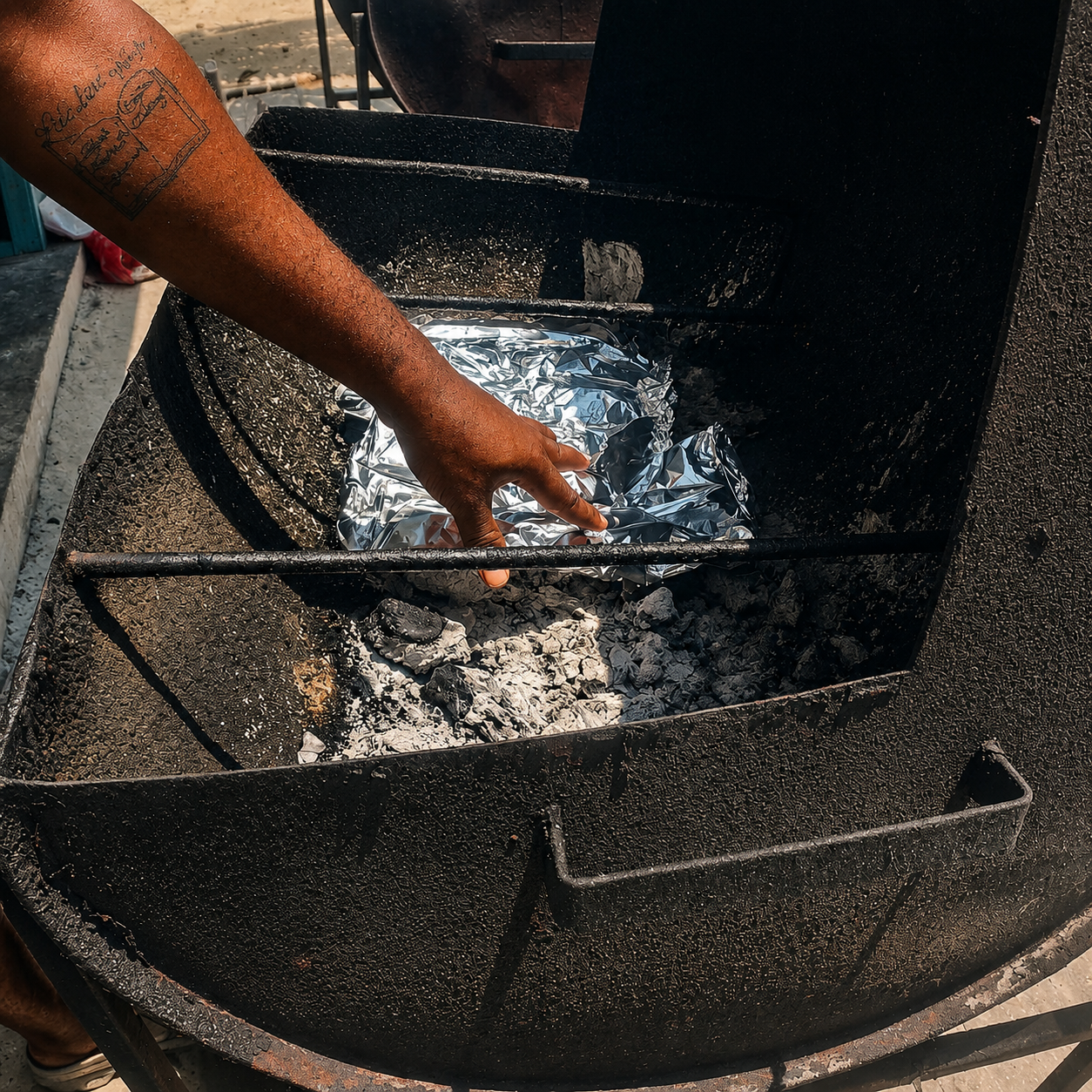 Chef preparing fresh Belize snapper with Caribbean jerk seasoning and coconut oil for Cook Your Catch excursion