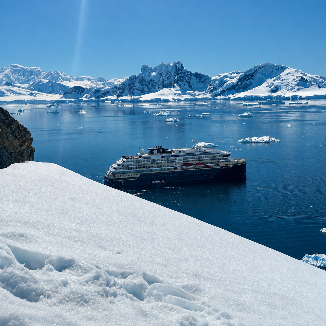 venture-to-see-antarctica-ms-roald-amundsen-anchored-peninsula