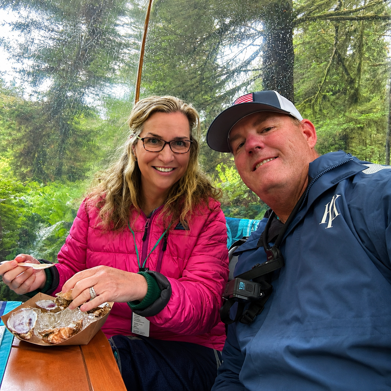 Coastal Flavors of Klawock oyster course, HX Expeditions excursion on Prince of Wales Island