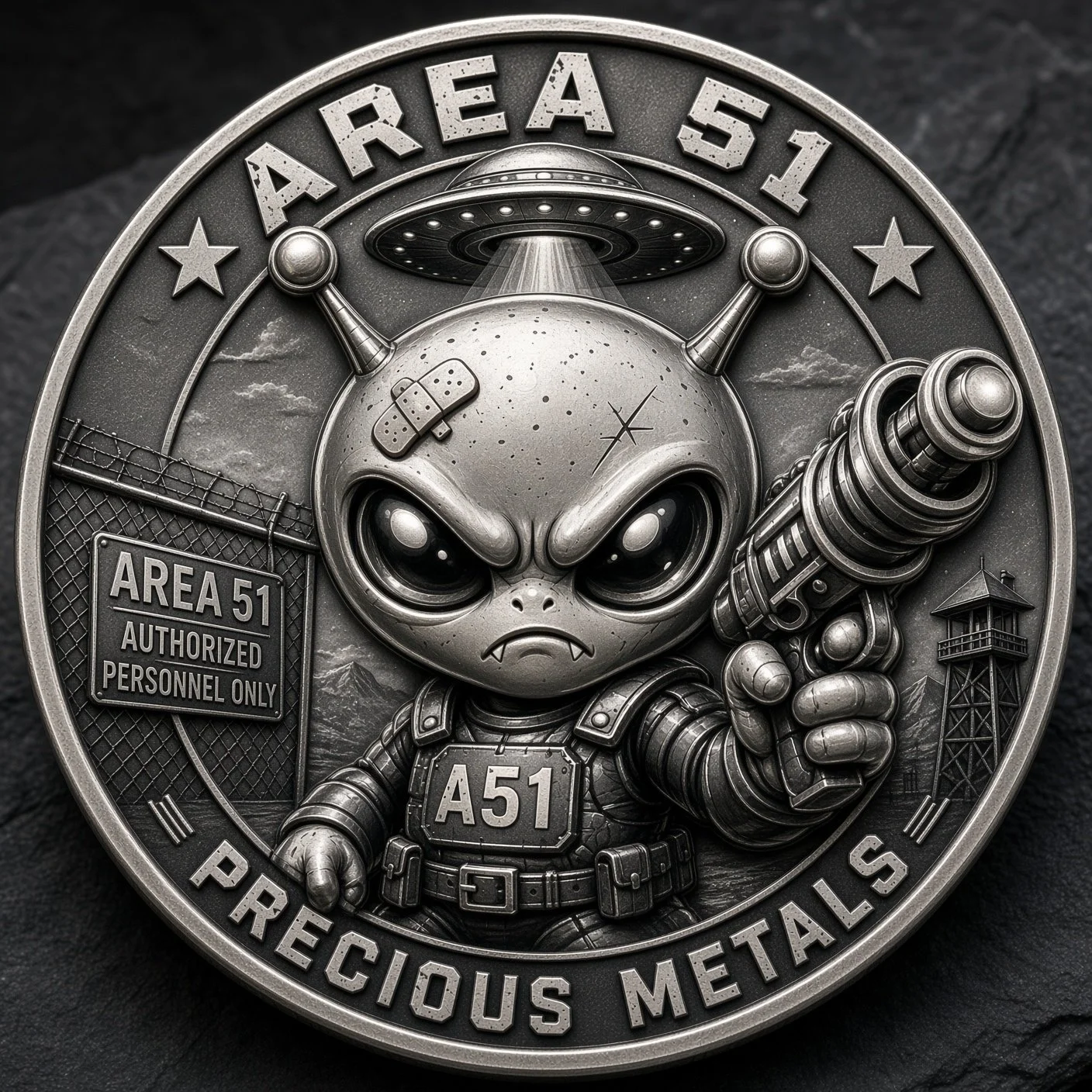 Area 51 Silver Prize Coin