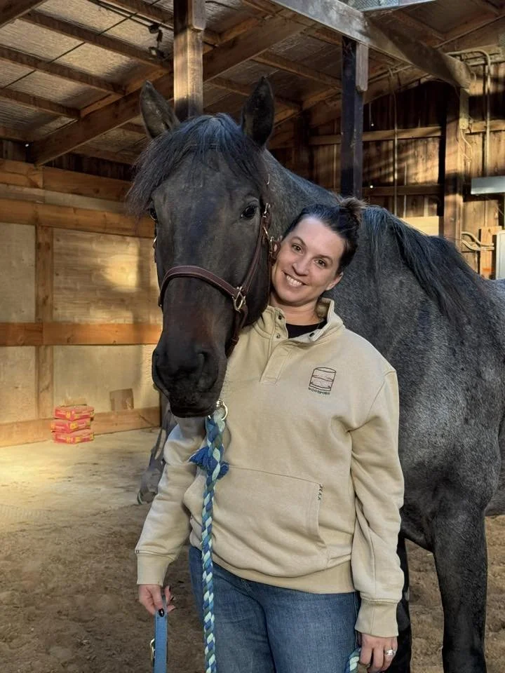 Heather Galvin with Woodford