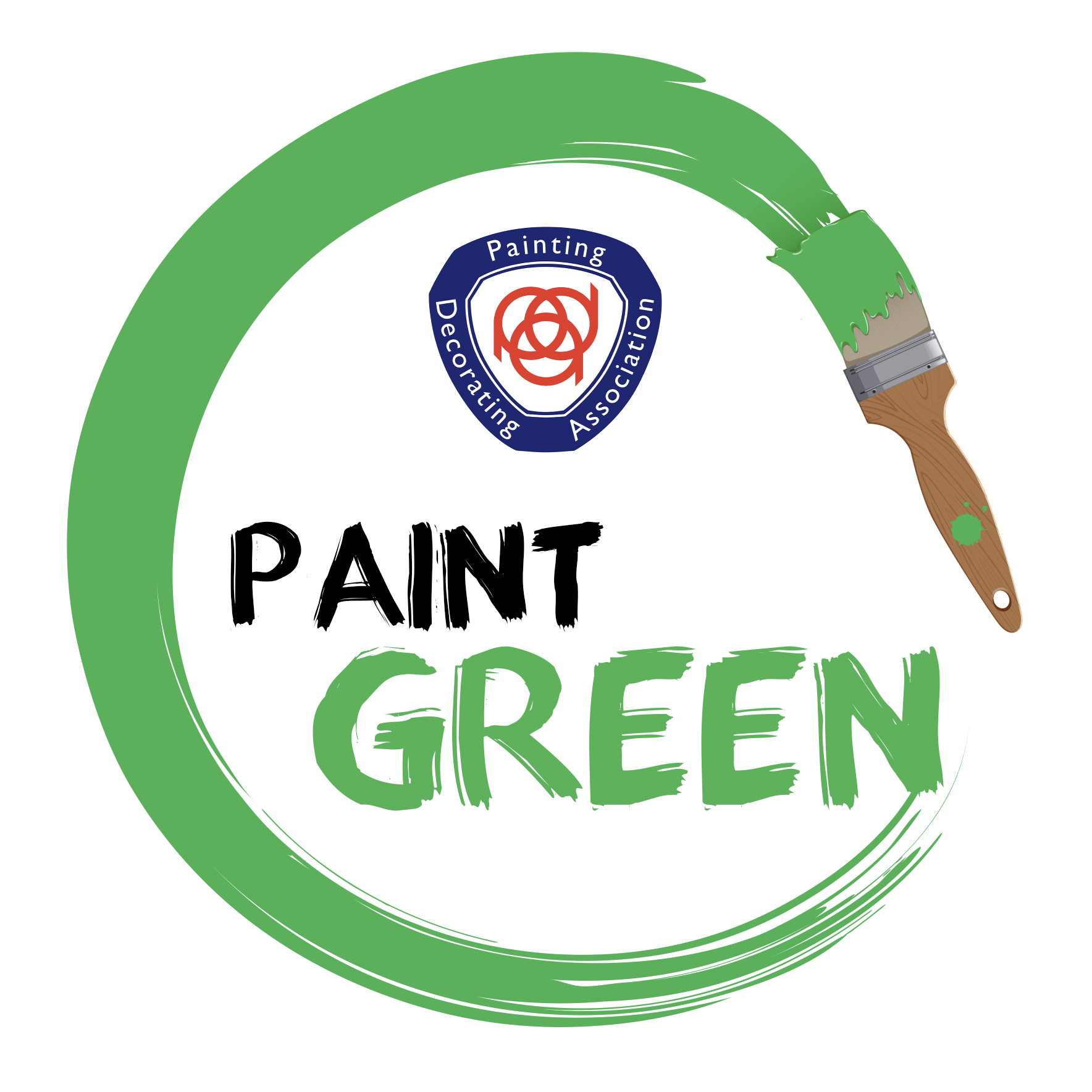 Painting and Decorating Association Paint Green scheme graphic