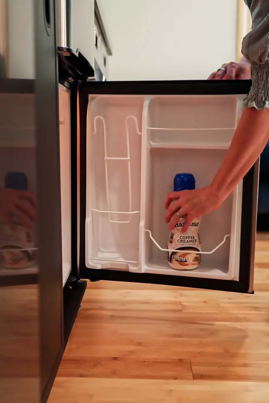 Snack taken from the kitchen refrigerator