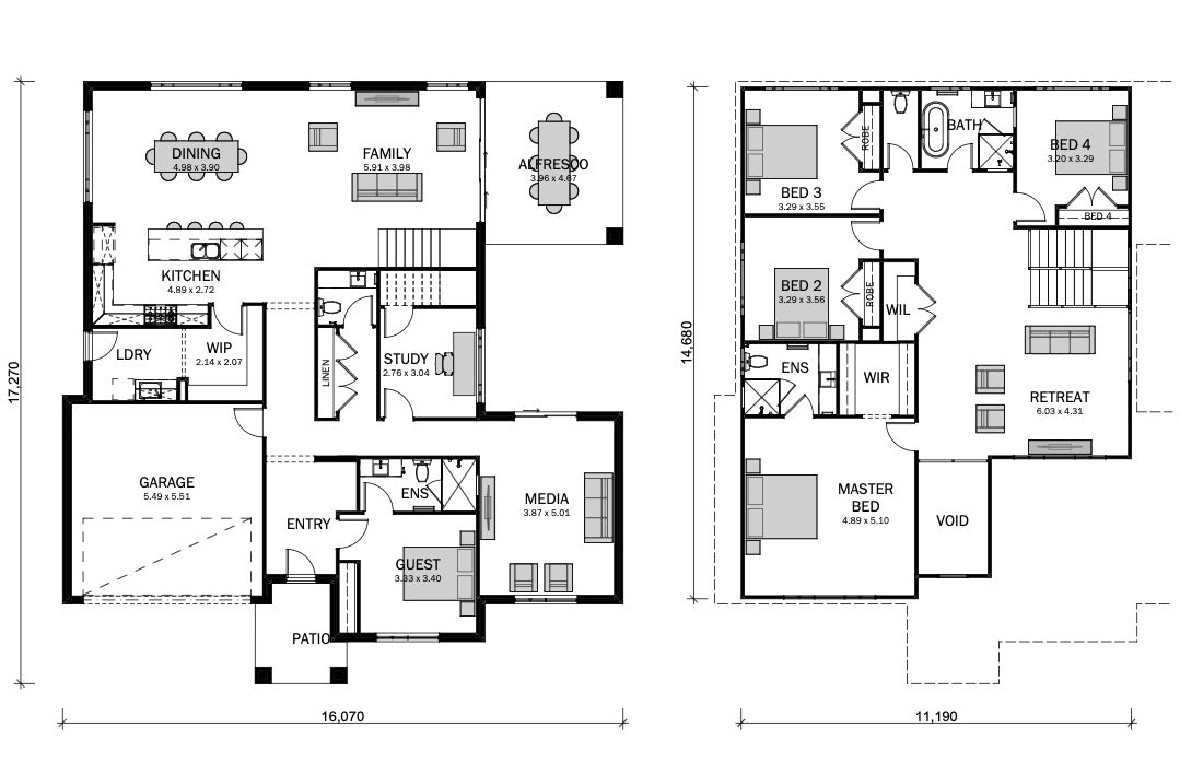 AXIS 40 Wide floor plan