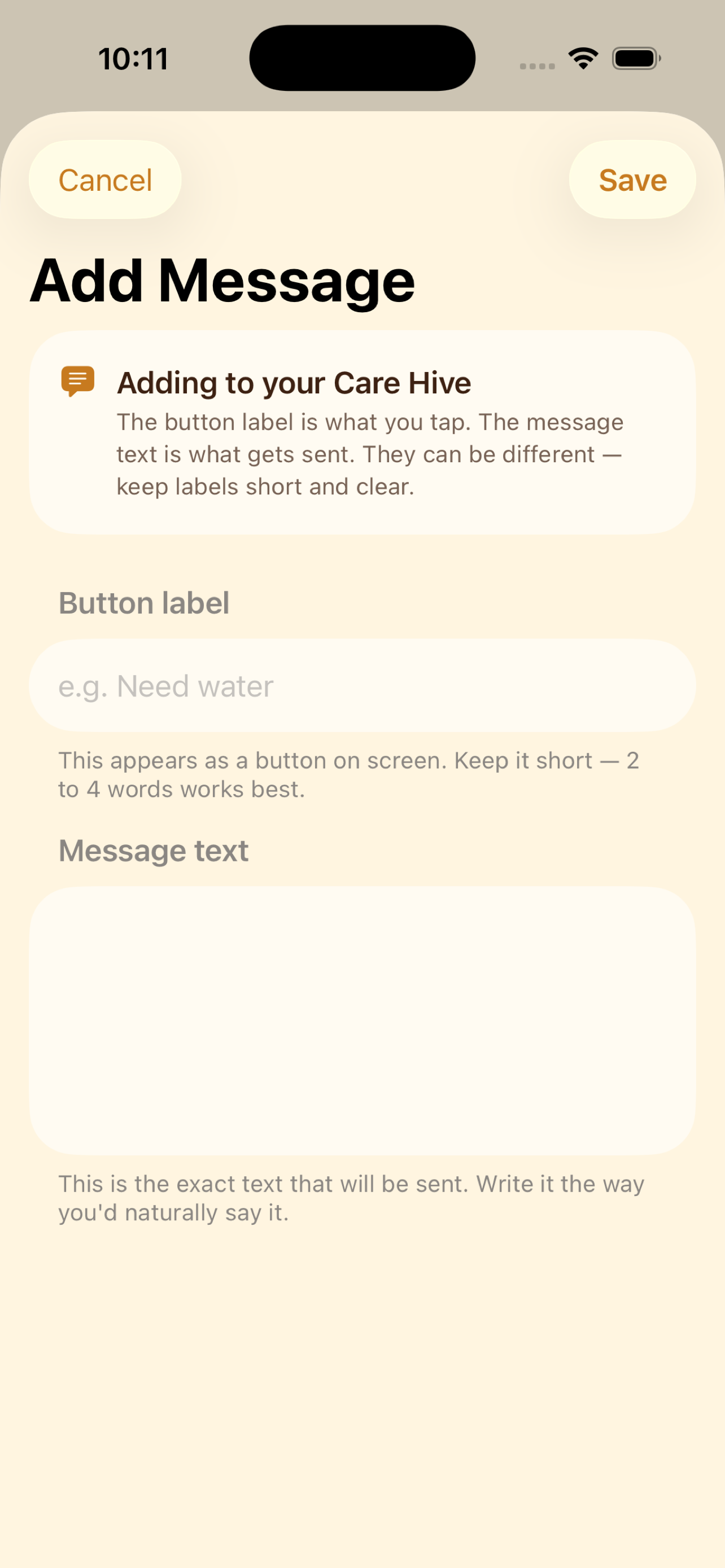 QueenBee add message