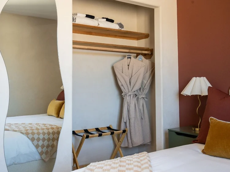 Open closet with robes in the Mojave Room