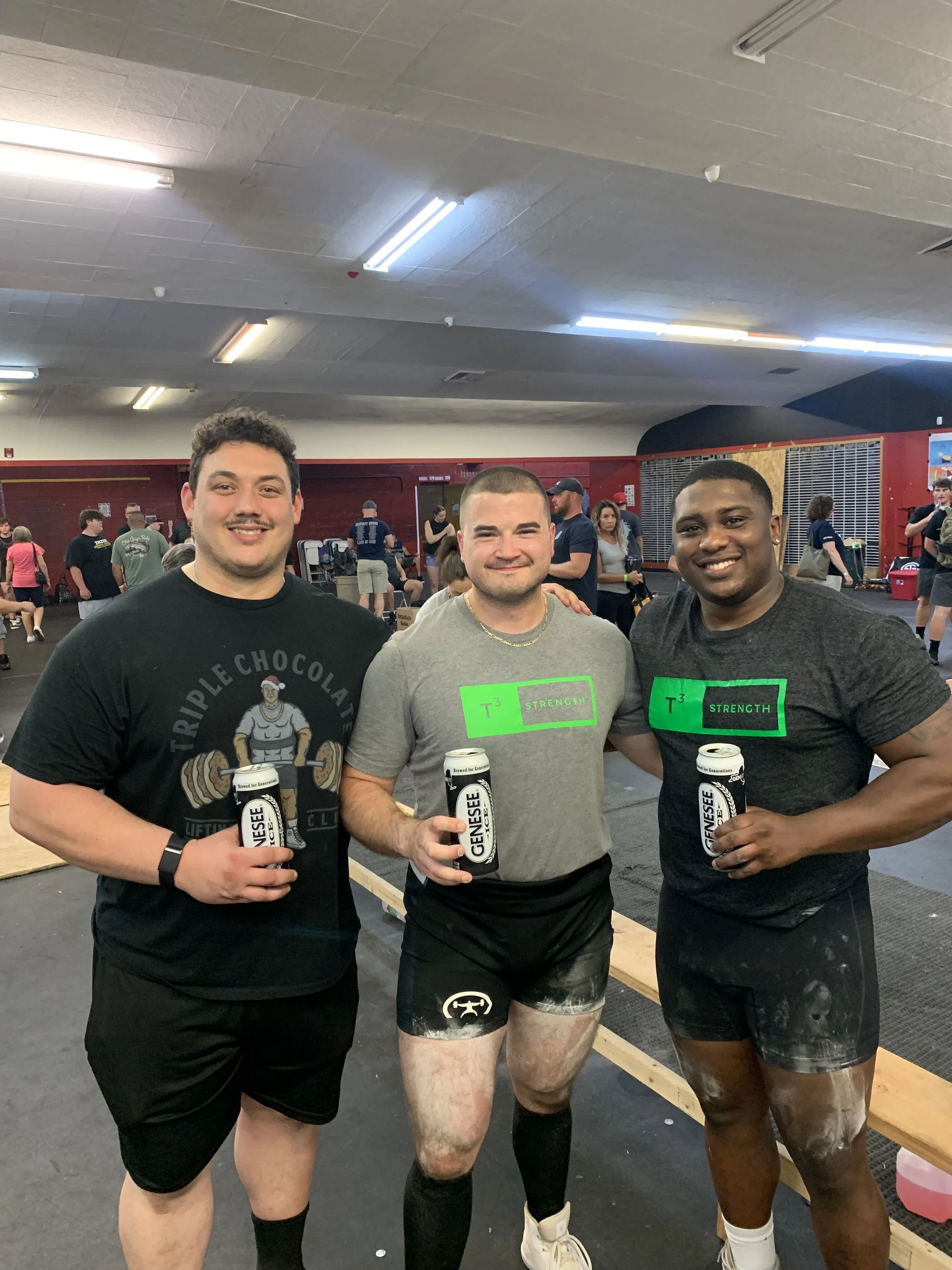 T3 Strength Systems athlete competing in powerlifting