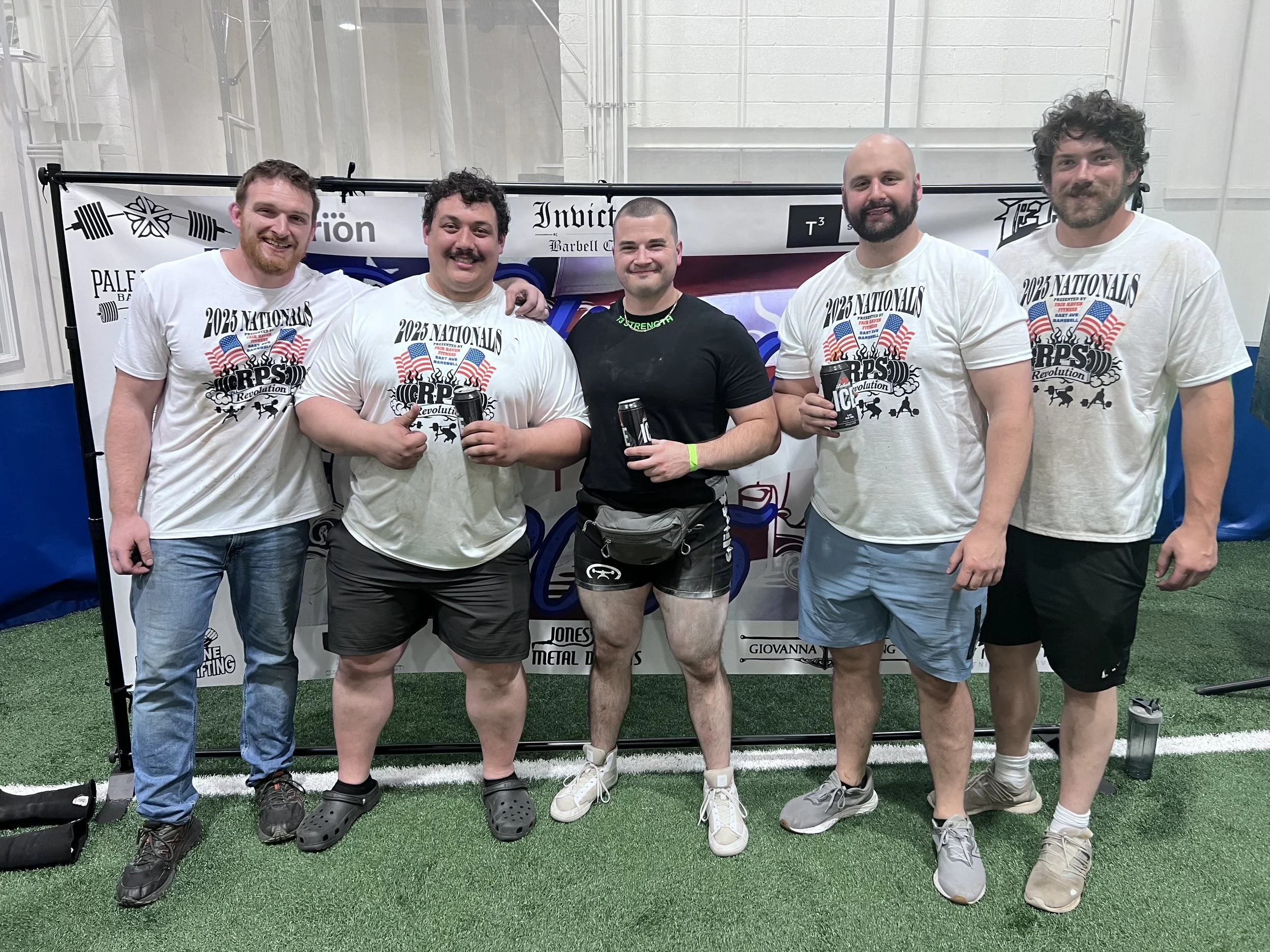 T3 Strength Systems athlete competing in strongman