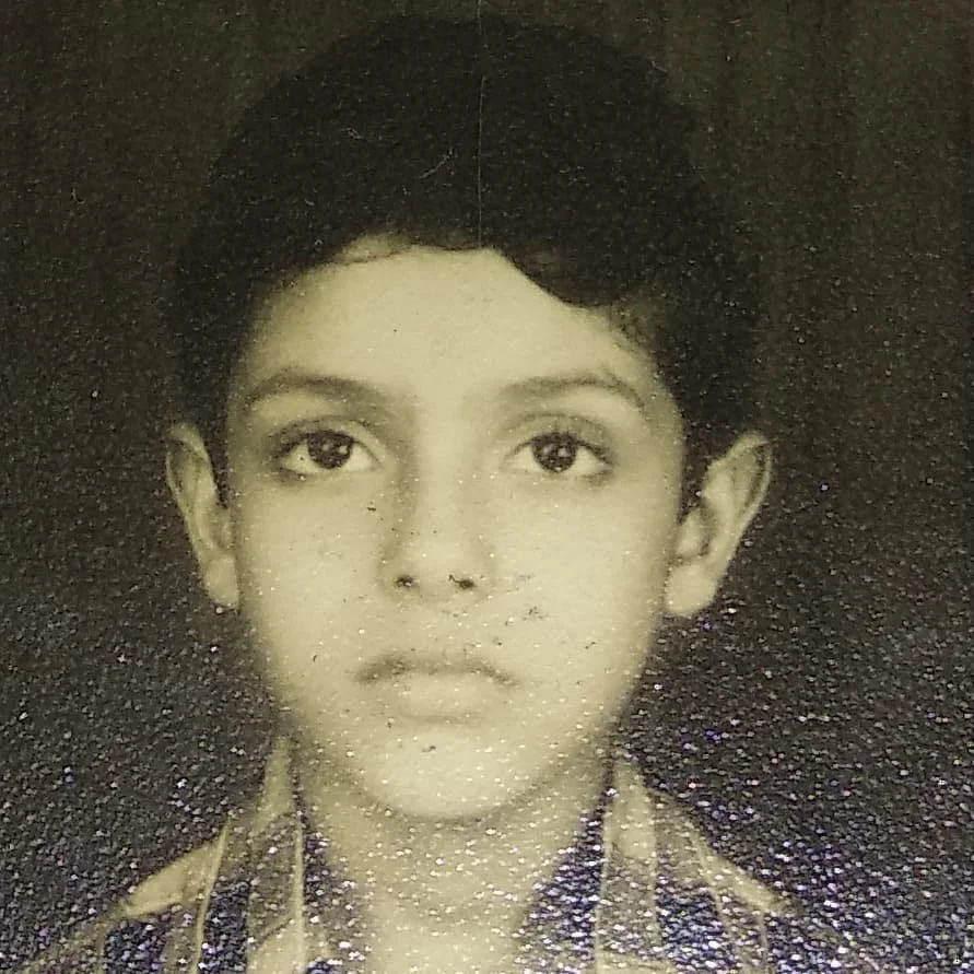 Neil Banerjee during his childhood in Burnpur, West Bengal
