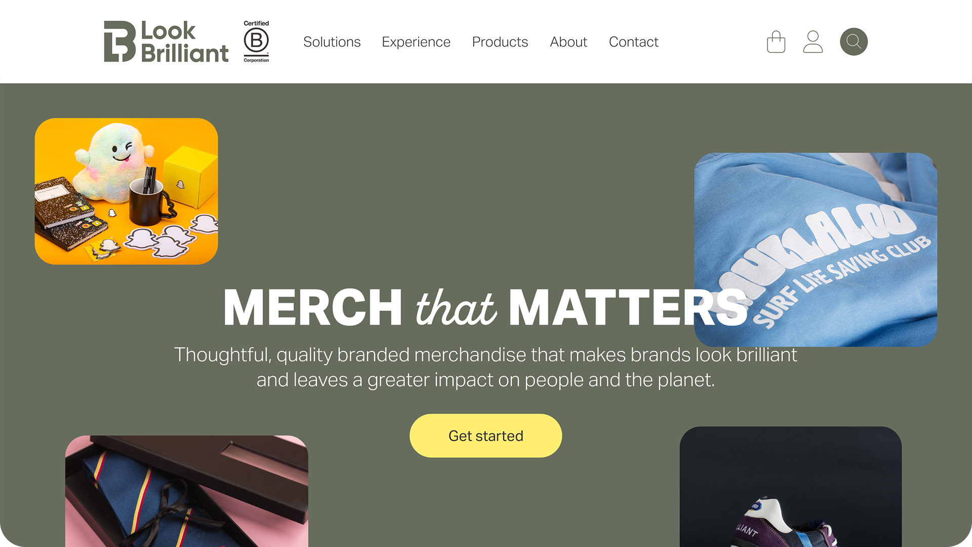 Look Brilliant website browser