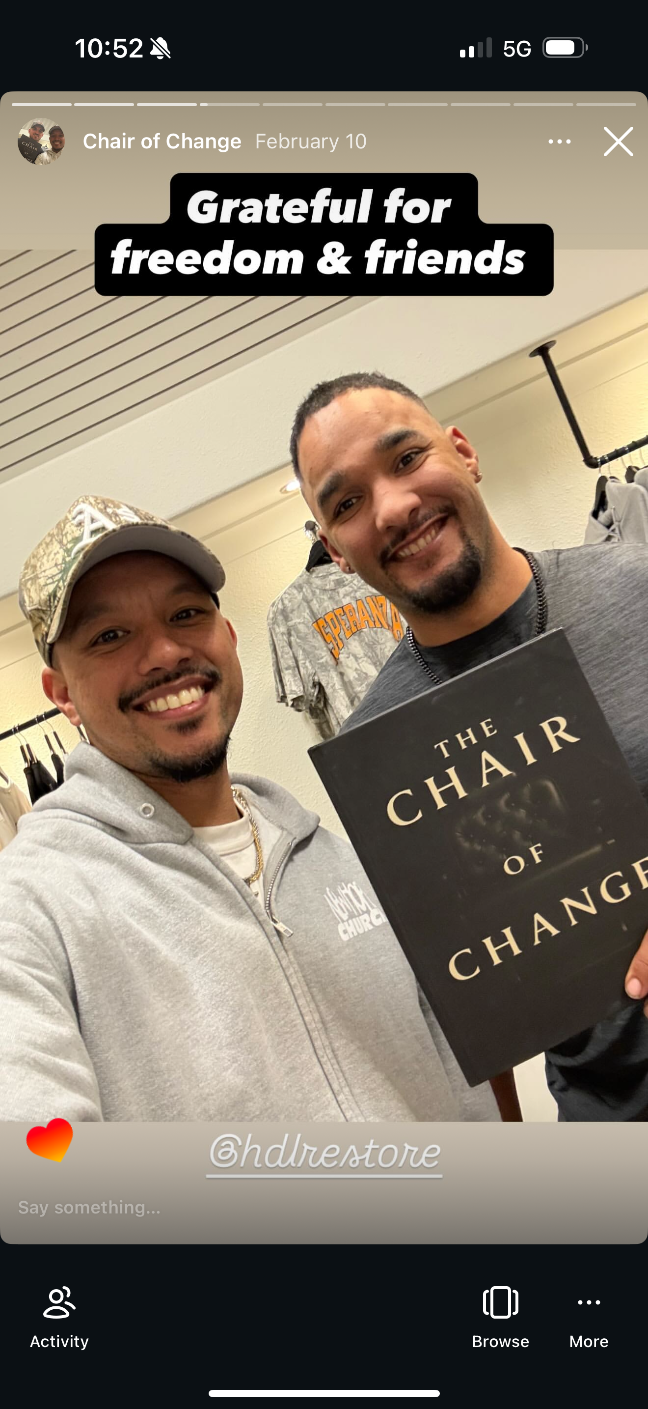 Chair of Change community story