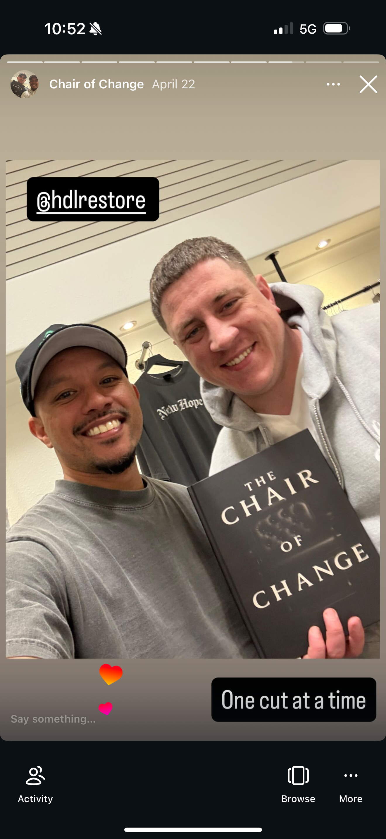 Chair of Change community story