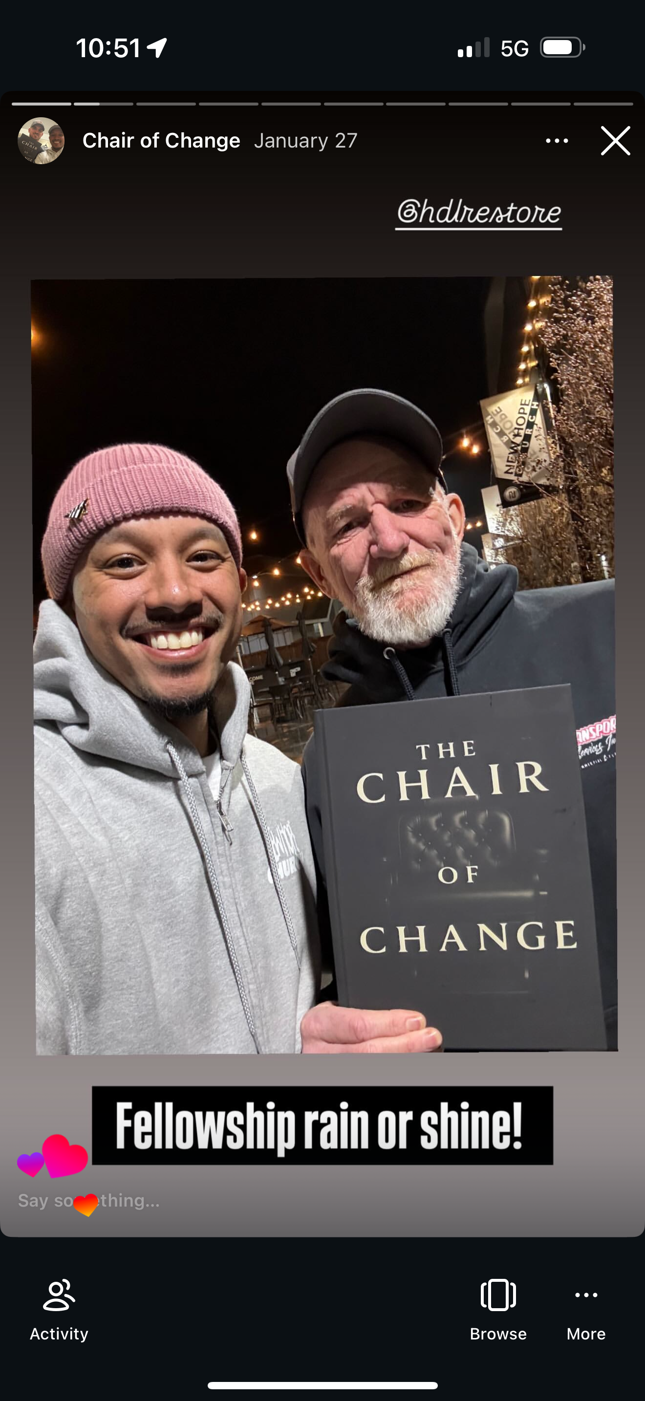 Chair of Change community story