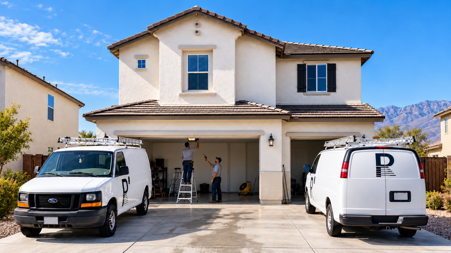 Rockstar Restoration LV crew on the job in Las Vegas