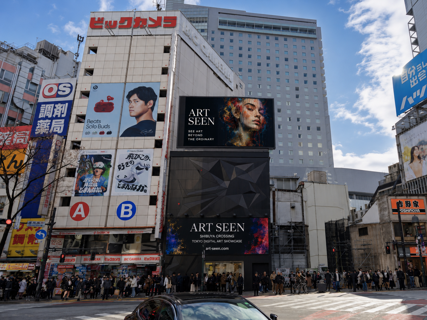 Tokyo Shibuya billboard showcase