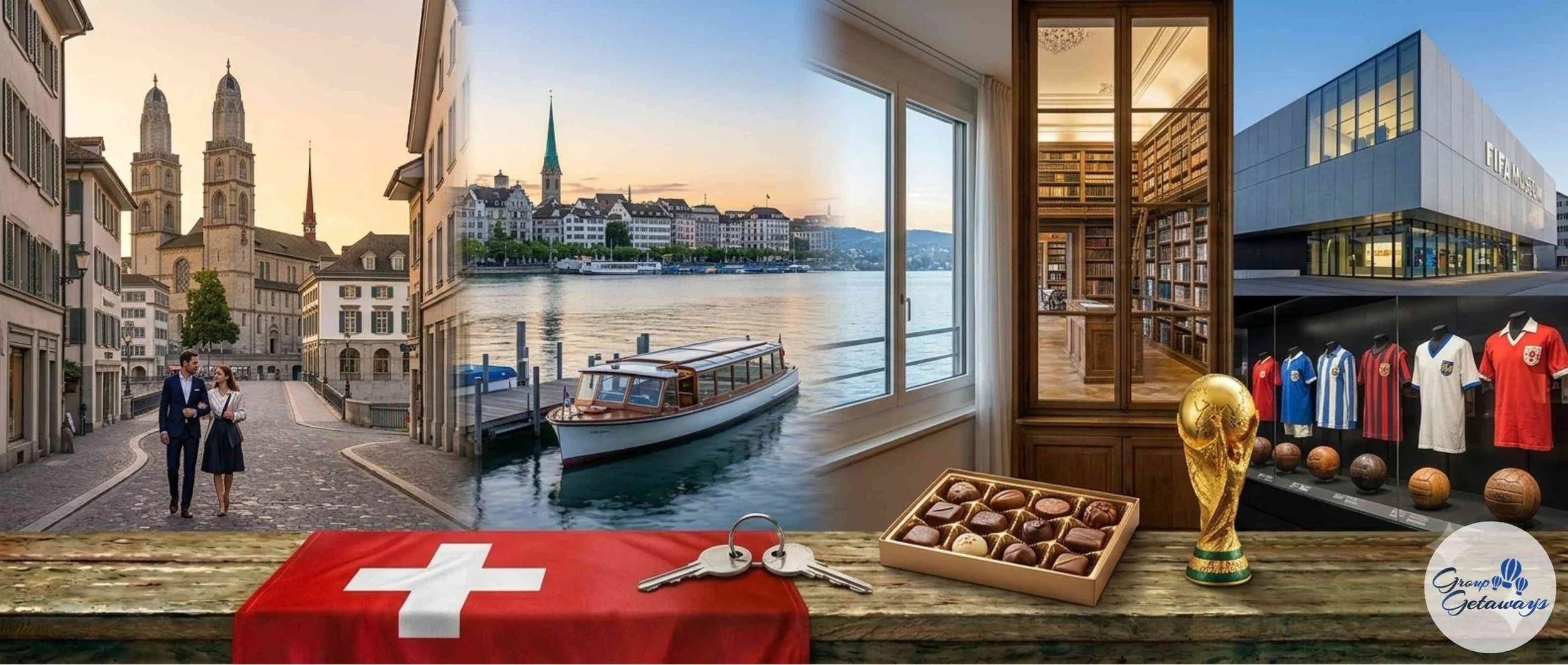 Zurich Altstadt and Lake View