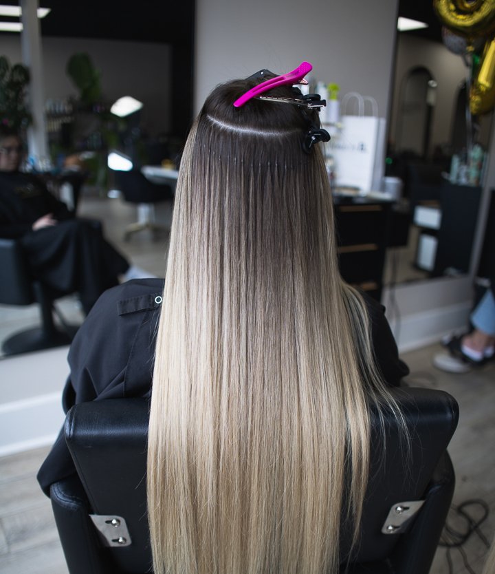 Keratin bond hair extensions Winnipeg
