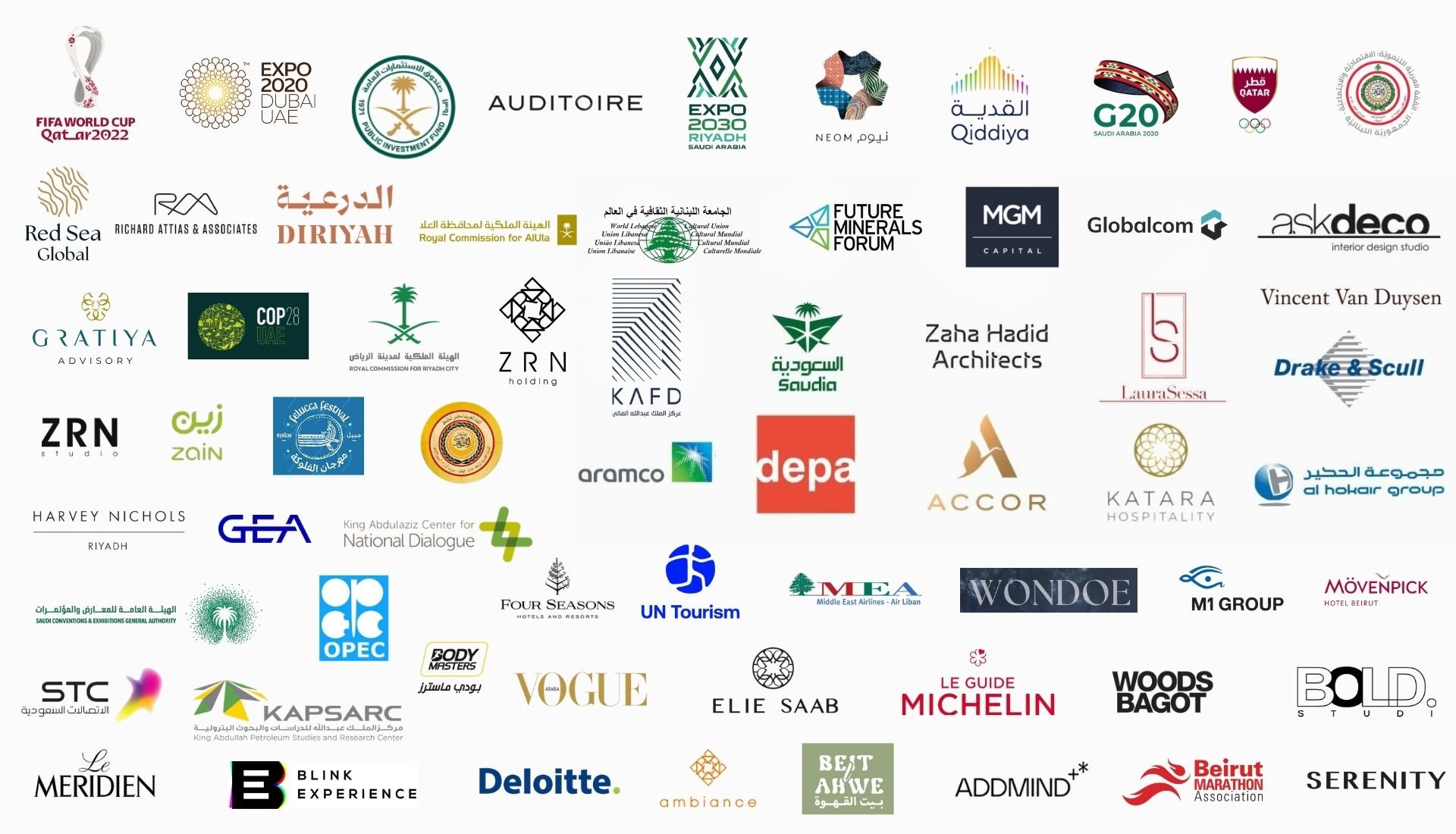 Regional Experience client and partner logos