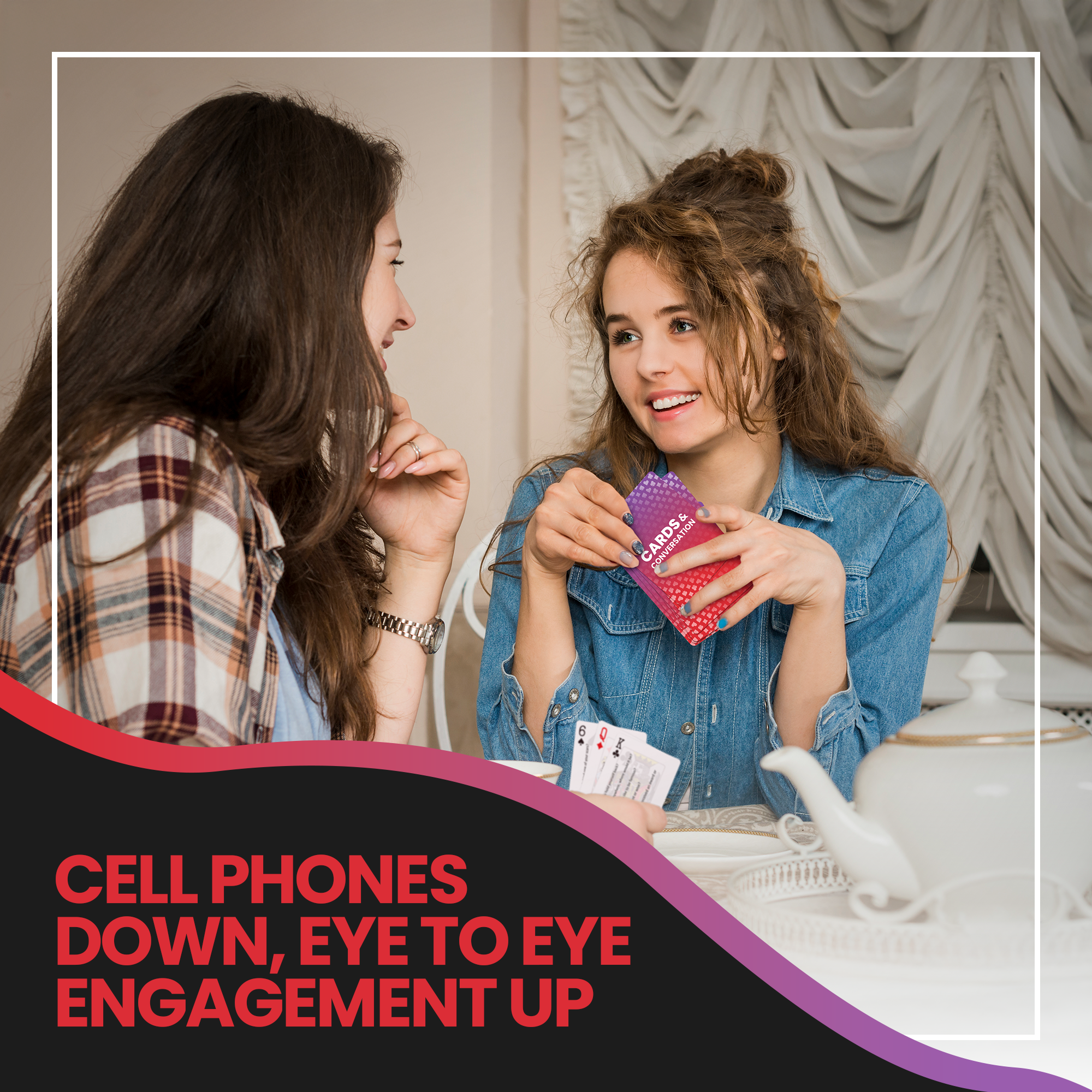 Portable conversation cards in everyday use