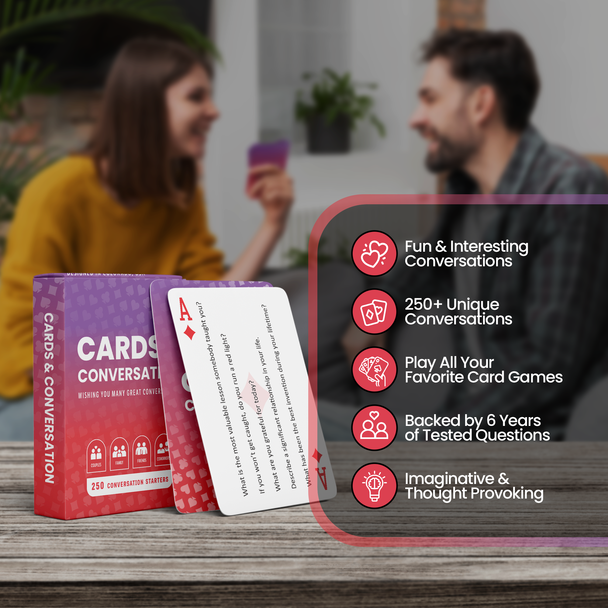 People using Cards and Conversation at gathering