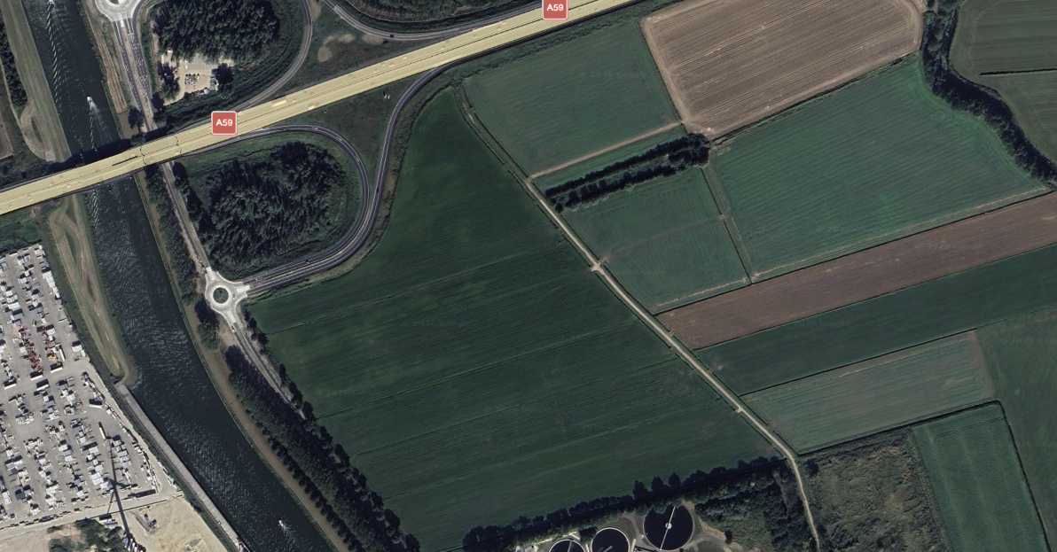 Windpark Oranjepolder project site, Oosterhout, Brabant