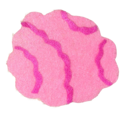 Handmade pink Brain