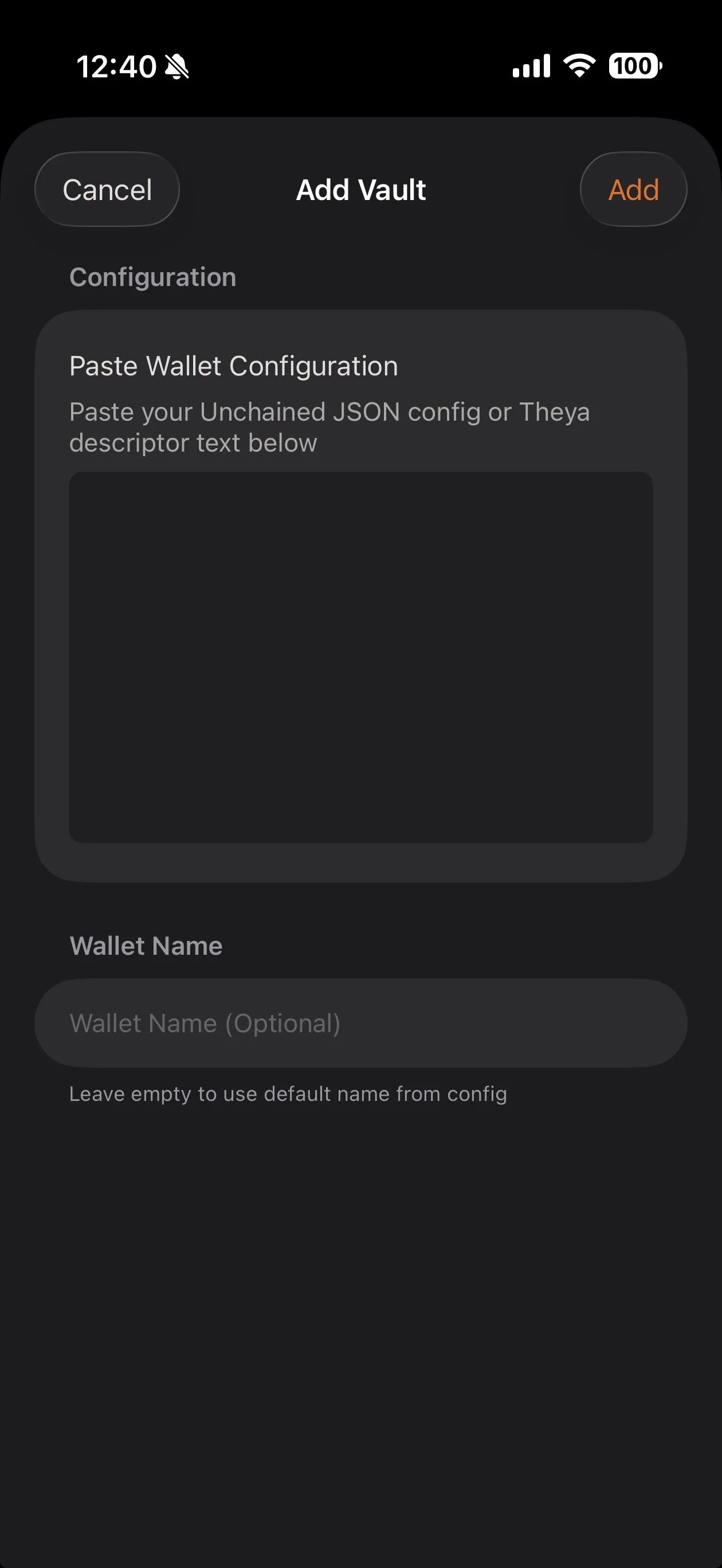 TBA Vault Watcher Add Vault