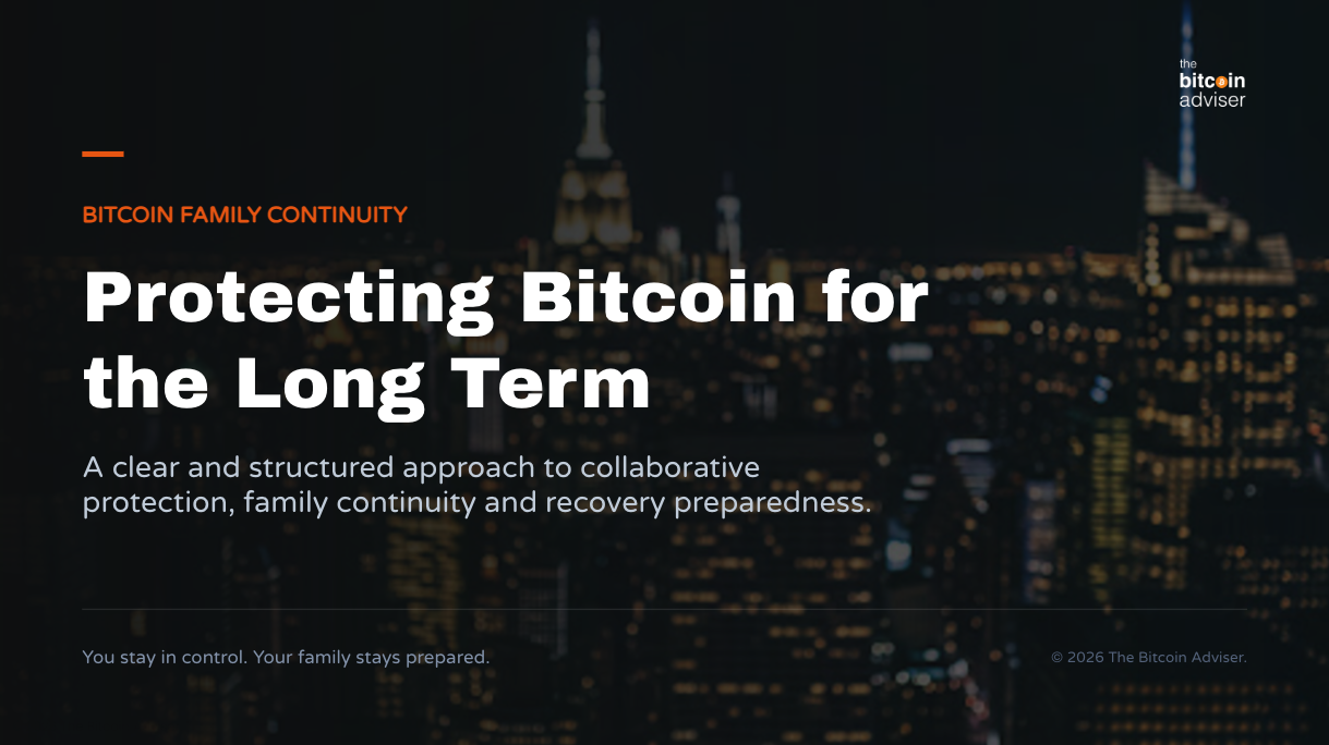 Bitcoin Protection Plan presentation cover