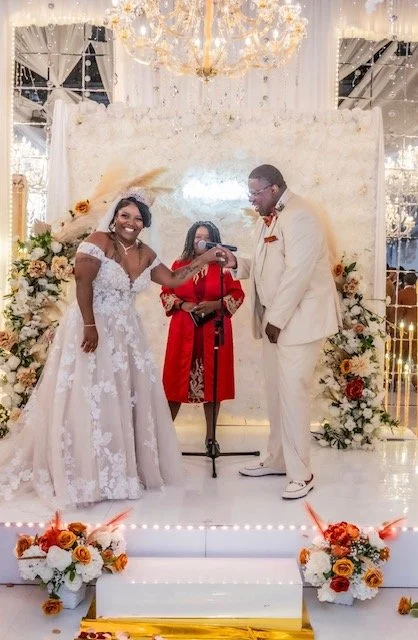 Elegant elopement ceremony