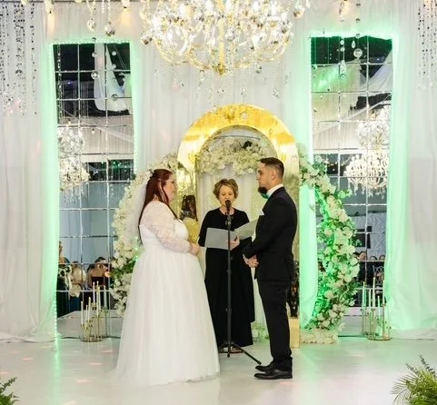 Intimate wedding reception details