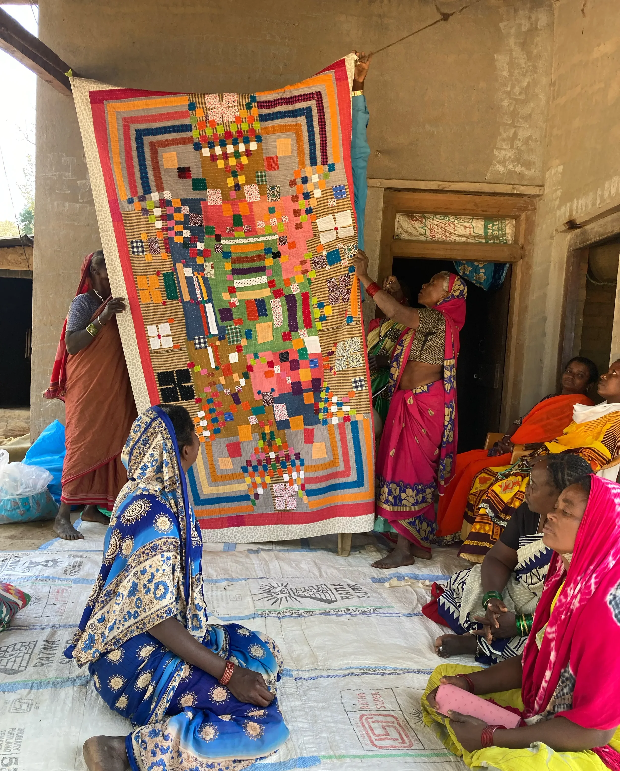 Siddi women quilting Kawandi