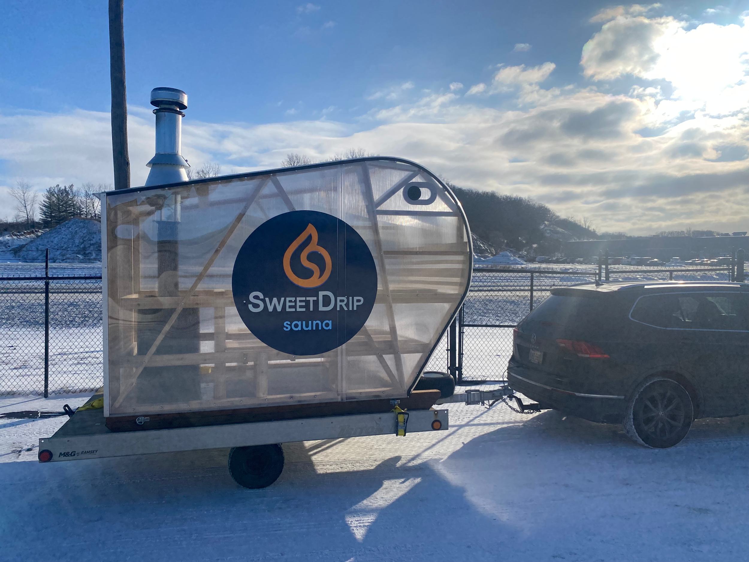 Sweet Drip Sauna in winter