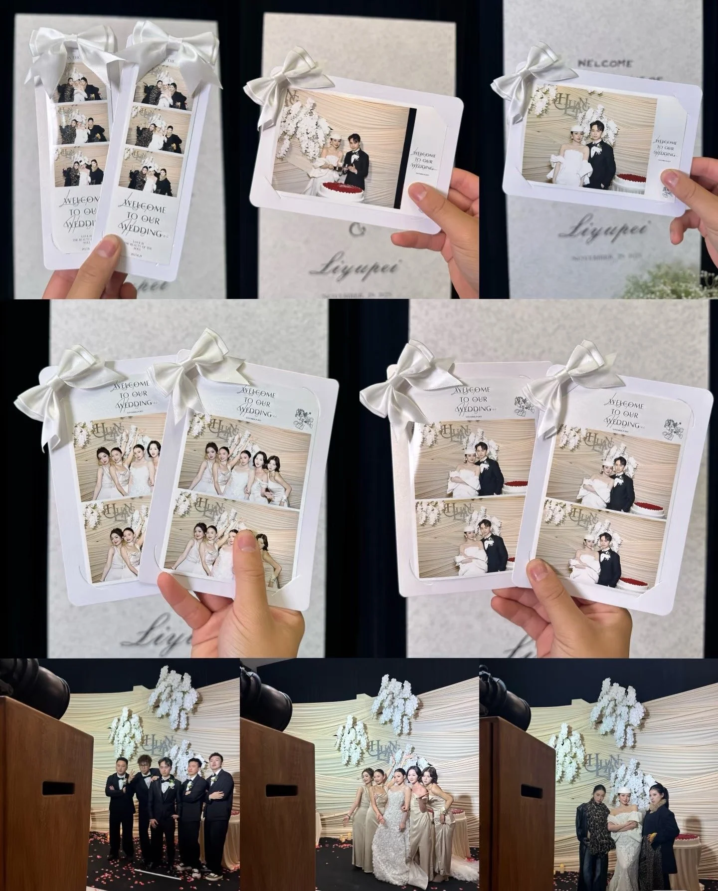 Back cards and ribbons