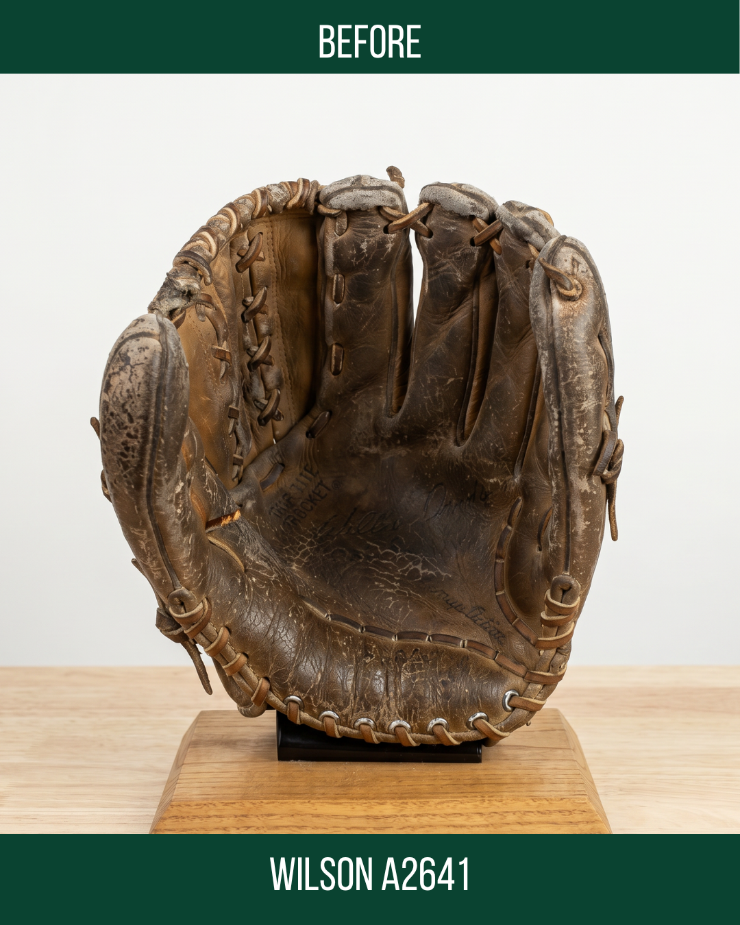 Wilson Willie Davis Signature Model before restoration