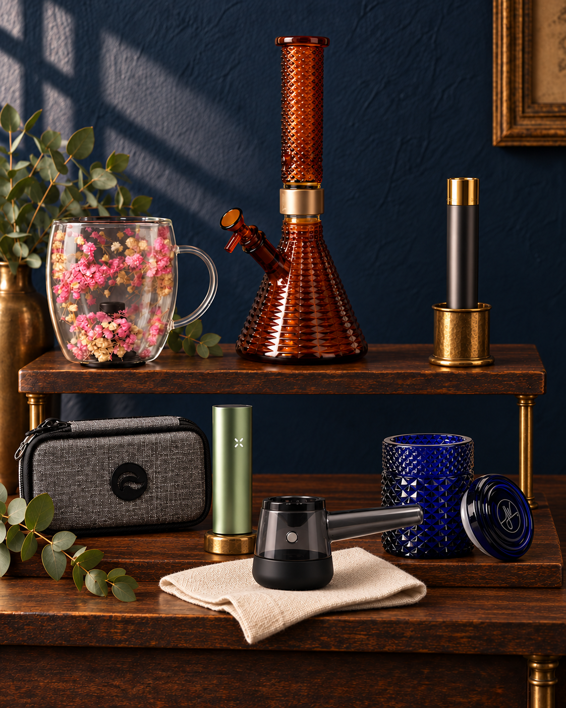 A curated collection of storage, tools, glassware, and boutique accessories