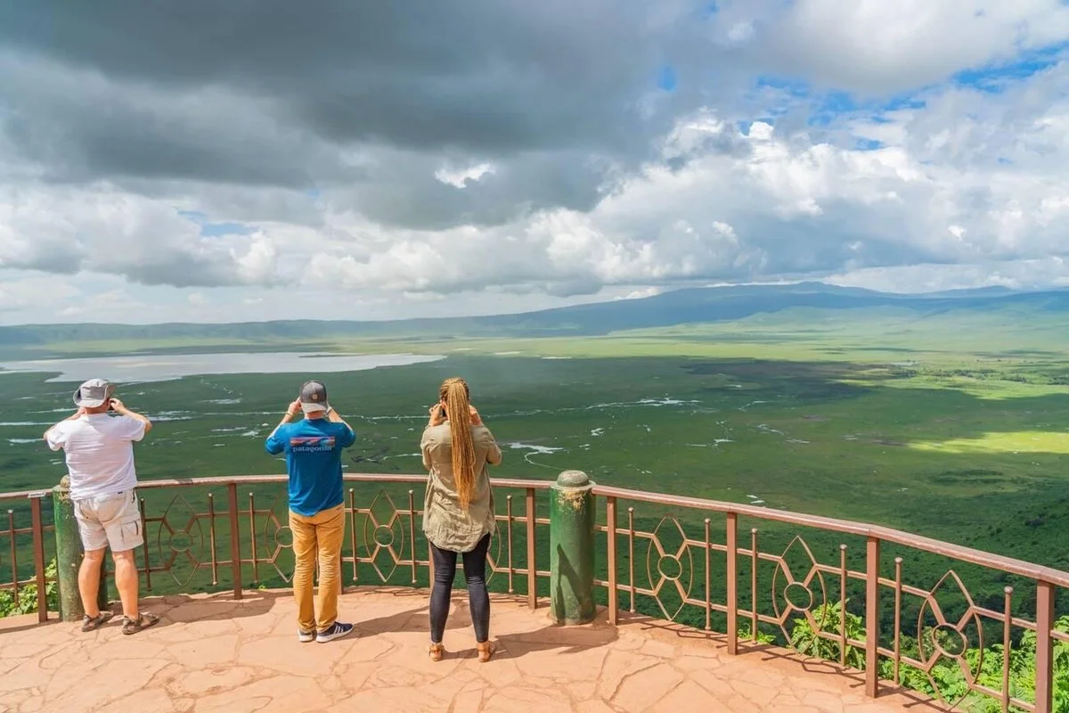 Wildlife on the plains near the Ngorongoro Crater