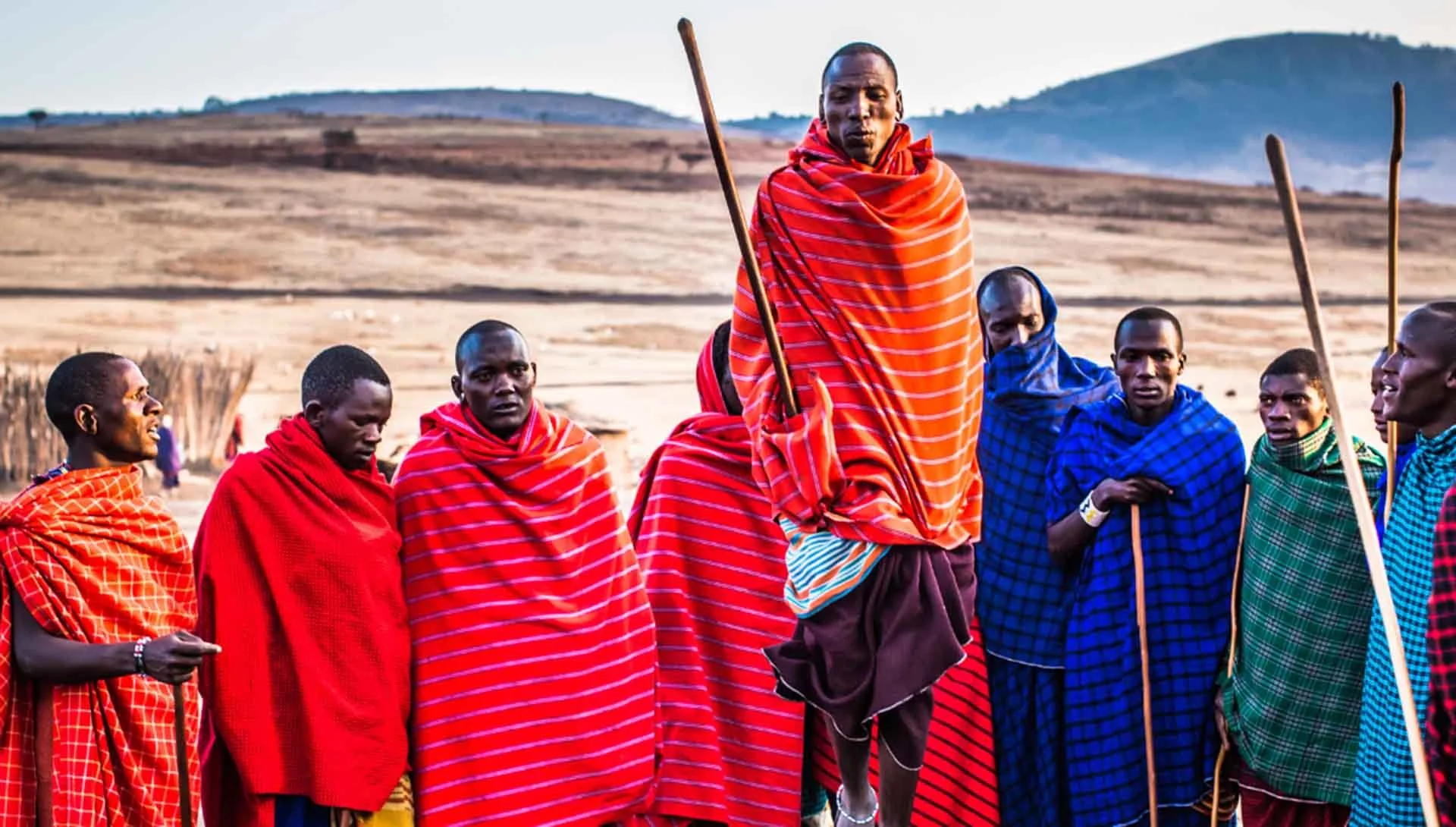 Traditional crafts and beadwork in a Tanzania village