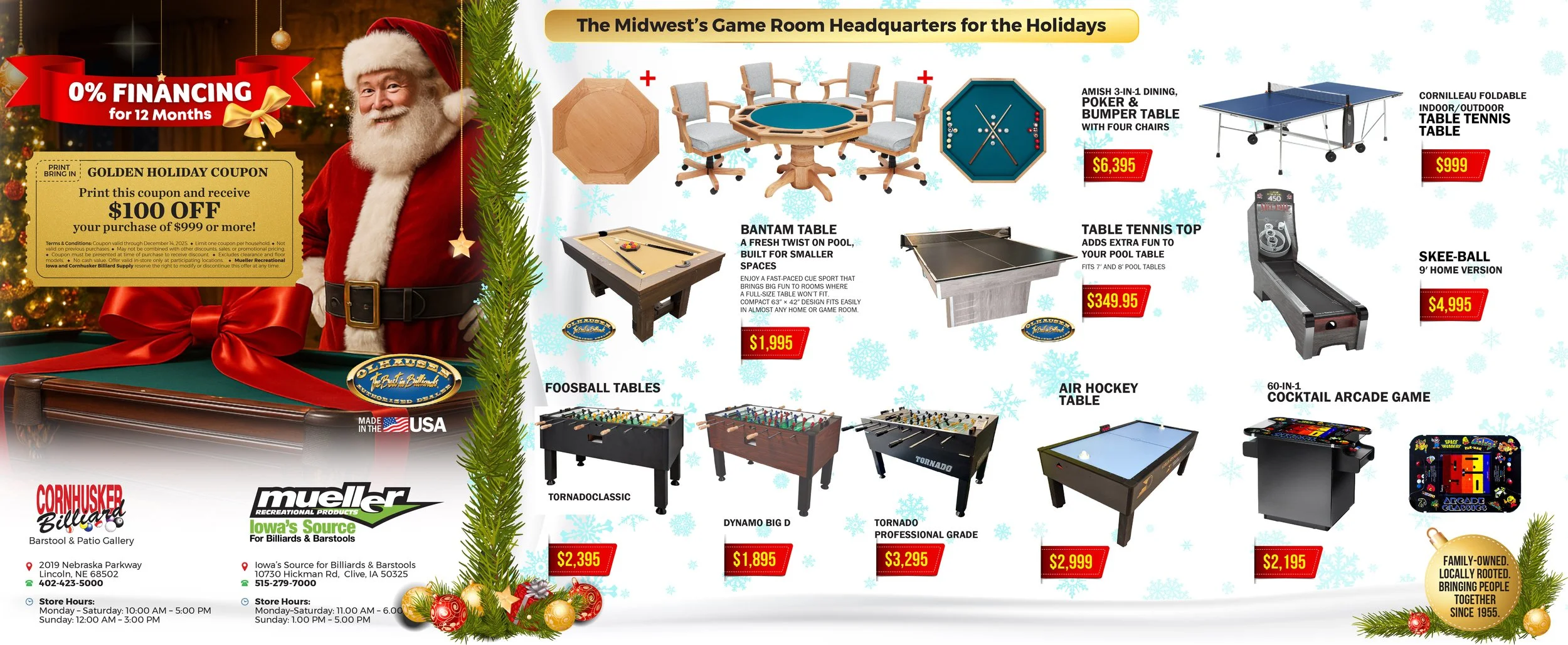 Winter promo header with ticket