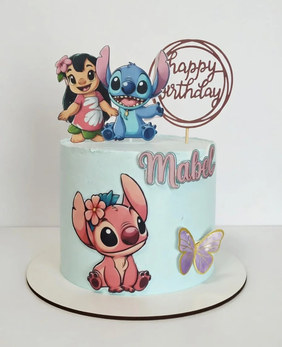 Tarta Stitch Azul personalizada Valencia