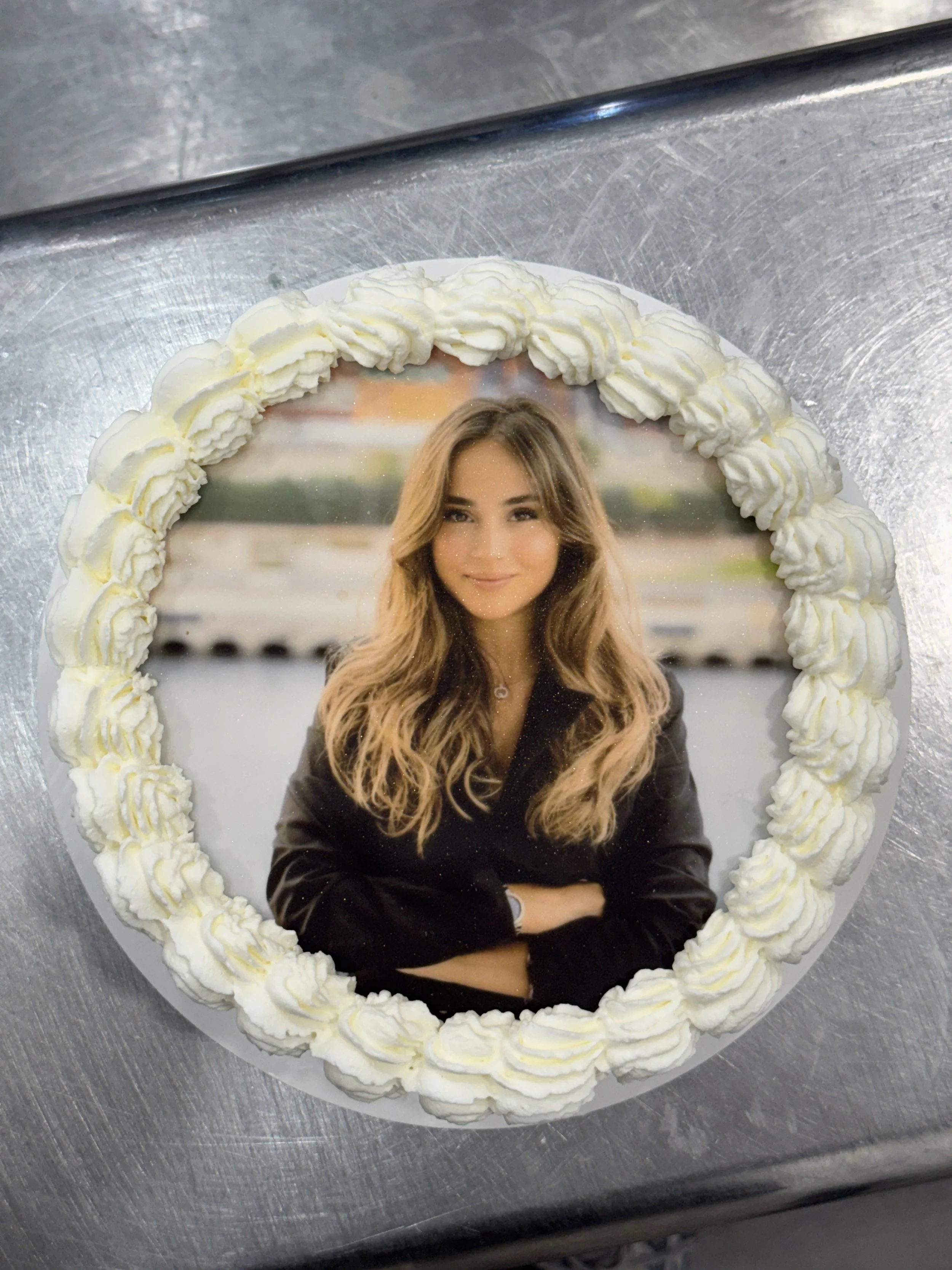 Ejemplo foto en tarta
