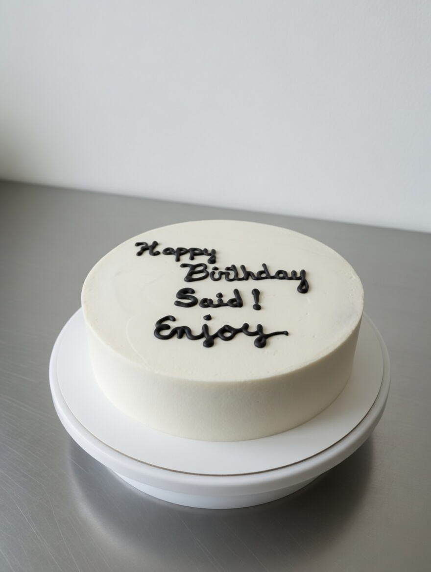 Ejemplo texto en tarta