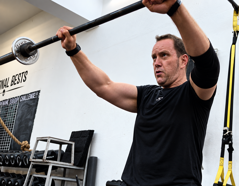 Gareth strength training at The PIT Personal Training in Singapore