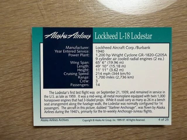 Alaska 25 card set — Delta Pilot Cards