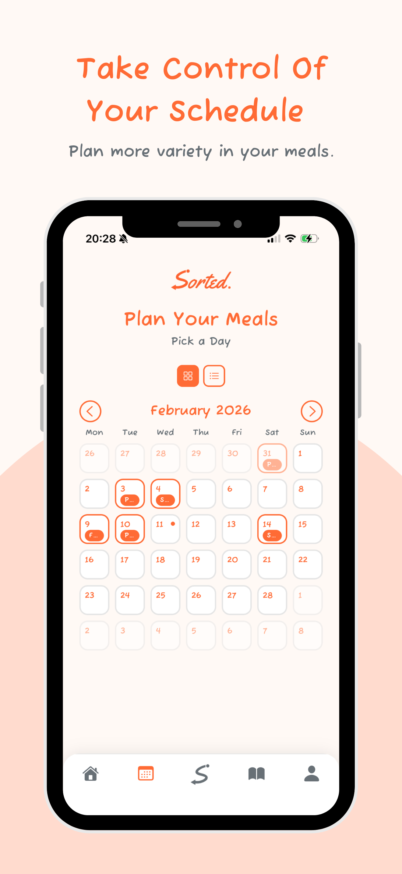 Dinner Party app – table booking flow